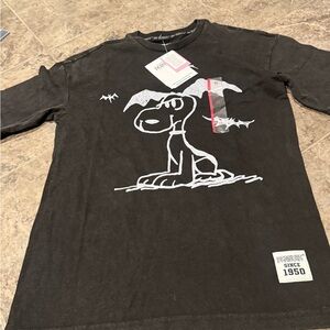 Black Graphic snoopy T-Shirt